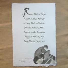 Rags make paper